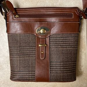 Giani Bernini Turn Lock Glazed Crossbody Bag